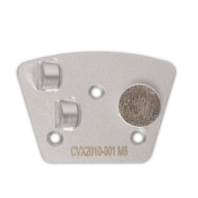 covex PKD-Schleifplatte Silber mit M6 Gewinde, 2 PKD, 1...